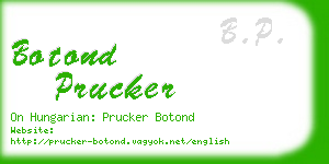 botond prucker business card